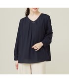 【エニィ スィス/any SiS】の【WEB限定】エニポカシリーズVネック ブラウス ネイビー|ID: prp329100004159764 ipo3291000000031903629