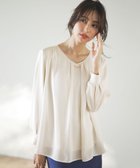 【エニィ スィス/any SiS】の【WEB限定】エニポカシリーズVネック ブラウス アイボリー|ID: prp329100004159764 ipo3291000000033661389