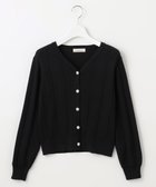 【フェルゥ/Feroux】の【洗える】ビジューボタン カーディガン ブラック系|ID: prp329100004159779 ipo3291000000031951401