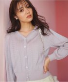 【フェルゥ/Feroux】の【洗える】ビジューボタン カーディガン ピンク系|ID: prp329100004159779 ipo3291000000033661420