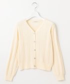 【フェルゥ/Feroux】の【洗える】ビジューボタン カーディガン アイボリー系|ID: prp329100004159779 ipo3291000000033661422