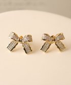 【ティアクラッセ/Tiaclasse】の【金属アレルギー対応】リボンモチーフピアス ゴールド|ID: prp329100004159805 ipo3291000000035493412