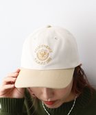 【クラフトスタンダードブティック/CRAFT STANDARD BOUTIQUE】のエンブレム刺繍バイカラーキャップ Light Beige|ID: prp329100004161267 ipo3291000000028723827