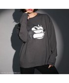 【グリーンパークス/Green Parks】のFELIX フェイスpt ロンTEE Charcoal Gray|ID:prp329100004161305