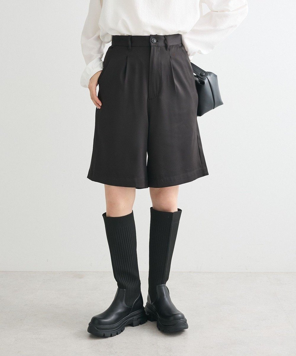 【グリーンパークス/Green Parks】の・ELENCARE DUE ハーフパンツ 人気、トレンドファッション・服の通販 founy(ファニー) 　ファッション　Fashion　レディースファッション　WOMEN　パンツ　Pants　ハーフ / ショートパンツ　Short Pants　A/W・秋冬　Aw・Autumn/Winter・Fw・Fall-Winter　おすすめ　Recommend　とろみ　Thickness　スタイリッシュ　Stylish　ストライプ　Stripe　ハーフ　Half　ベーシック　Basic　ボトム　Bottom　ポケット　Pocket　ミドル　Middle　エレガント 上品　Elegant　無地　Plain Color　 other-1|ID: prp329100004161311 ipo3291000000029206346