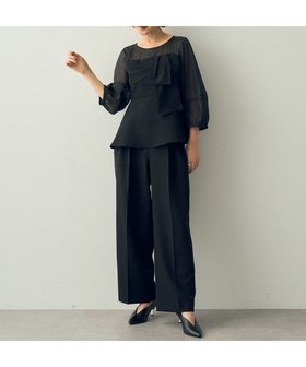 【イェッカ ヴェッカ/YECCA VECCA】の【2点SET】リボンデザインセットアップ 人気、トレンドファッション・服の通販 founy(ファニー) ファッション Fashion レディースファッション WOMEN ワンピース Dress A/W・秋冬 Aw・Autumn/Winter・Fw・Fall-Winter おすすめ Recommend アクセサリー Accessories コンシャス Conscious セットアップ Set Up パーティ Party フェミニン Feminine フレア Flare ペプラム Peplum ポケット Pocket リボン Ribbon エレガント 上品 Elegant |ID:prp329100004161376