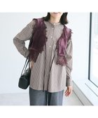 【クラフトスタンダードブティック/CRAFT STANDARD BOUTIQUE】のベロアレース付きベスト Bordeaux|ID: prp329100004161445 ipo3291000000028724631