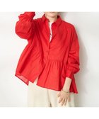 【クラフトスタンダードブティック/CRAFT STANDARD BOUTIQUE】のペプラムブラウス(長袖) Red|ID: prp329100004161448 ipo3291000000028724643