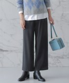 【ジェイ プレス/J.PRESS】の【洗える】SOFTサーモ セミワイド パンツ チャコール系|ID:prp329100004161453