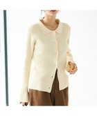 【クラフトスタンダードブティック/CRAFT STANDARD BOUTIQUE】の襟付きニットコンパクトカーディガン Ivory|ID: prp329100004161473 ipo3291000000028724740