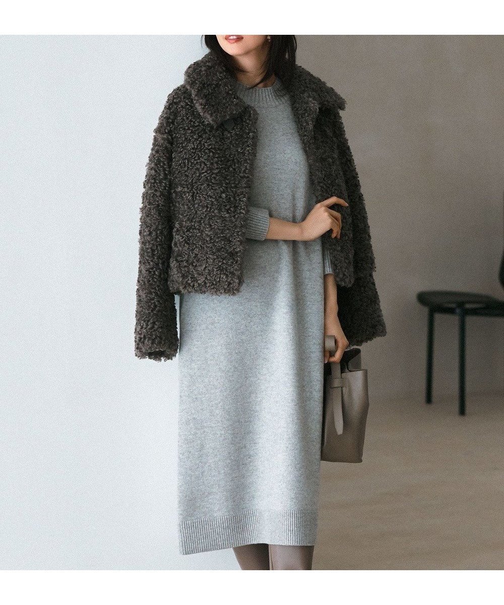 【23区/NIJYUSANKU】の【洗える】カシミヤブレンド ニットワンピース インテリア・キッズ・メンズ・レディースファッション・服の通販 founy(ファニー) 　ファッション　Fashion　レディースファッション　Fashion for Women　ワンピース　Dresses　ニットワンピース　Knit Dresses　イタリア　Italy　洗える　Machine Washable　シンプル　Simple, Minimal　ストール　Stole, Wrap　タートルネック　Turtleneck, High Neck　長袖　Long Sleeve, Full Sleeve　モックネック　Mock Neck, Short Turtleneck　リラックス　Relax, Relaxed Fit　A/W・秋冬　Autumn/Winter　冬　Winter / This Winter　おすすめ　Recommended / Our Picks　2024年　2024　2024-2025秋冬・A/W　Autumn/Winter 2024–25 AW24–25　ライトグレー系|ID: prp329100004161708 ipo3291000000032772023