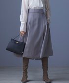 【組曲/KUMIKYOKU】のシャイニーオーガン フレアスカート ココアブラウン系|ID: prp329100004161727 ipo3291000000033661050