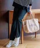 【23区/NIJYUSANKU】の【Oggi2月号掲載/洗える】ウォームストレッチ テーパード パンツ ブラック系|ID: prp329100004161754 ipo3291000000032319624