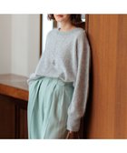 【23区/NIJYUSANKU】の【先行予約】ウールカシミヤシャギー ニット ライトグレー系|ID: prp329100004161778 ipo3291000000028735517