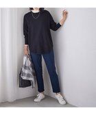 【エニィファム/any FAM】の【洗濯機可/ウエストゴム/ストレッチ/裏起毛】エブリデイベーシックテーパードパンツ ネイビー|ID:prp329100004161846