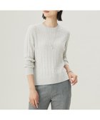 【ジェイ プレス/J.PRESS】の【洗える】WOOL BLEND AIR クルーネック ニット ライトグレー系|ID:prp329100004161854