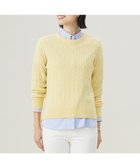 【ジェイ プレス/J.PRESS】の【洗える】WOOL BLEND AIR クルーネック ニット イエロー系|ID:prp329100004161854