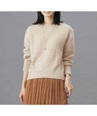 【ジェイ プレス/J.PRESS】の【WEB限定・洗える】WOOLY NEP クルーネックニット ベージュ系|ID:prp329100004161859