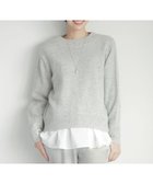 【ジェイ プレス/J.PRESS】の【WEB限定・洗える】WOOLY NEP クルーネックニット ライトグレー系|ID:prp329100004161859