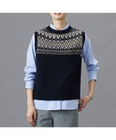 【ジェイ プレス/J.PRESS】の【WEB限定・洗える】FAIR ISLE ニットベスト 人気、トレンドファッション・服の通販 founy(ファニー) ファッション Fashion レディースファッション WOMEN アウター Coat Outerwear トップス・カットソー Tops/Tshirt ニット Knit Tops ベスト/ジレ Gilets/Vests NEW・新作・新着・新入荷 New Arrivals A/W・秋冬 Aw・Autumn/Winter・Fw・Fall-Winter ストレッチ Stretch タートルネック Turtleneck ベスト Vest リアル Real 洗える Washable 軽量 Lightweight |ID:prp329100004161862