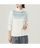 【ジェイ プレス/J.PRESS】の【WEB限定・洗える】FAIR ISLE ニットベスト 【WEB限定】オフ系|ID: prp329100004161862 ipo3291000000028736186