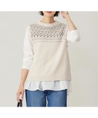 【ジェイ プレス/J.PRESS】の【WEB限定・洗える】FAIR ISLE ニットベスト 人気、トレンドファッション・服の通販 founy(ファニー) ファッション Fashion レディースファッション WOMEN アウター Coat Outerwear トップス・カットソー Tops/Tshirt ニット Knit Tops ベスト/ジレ Gilets/Vests 洗える Washable 軽量 Lightweight ストレッチ Stretch タートルネック Turtleneck ベスト Vest リアル Real A/W・秋冬 Aw・Autumn/Winter・Fw・Fall-Winter thumbnail 【WEB限定】ベージュ系|ID: prp329100004161862 ipo3291000000029362090