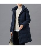 【ジェイ プレス/J.PRESS】の【洗える】ポリエステルハウンドトゥース ロング ダウンコート ネイビー系3|ID:prp329100004161900