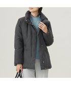 【ジェイ プレス/J.PRESS】の【洗える】ポリエステルハウンドトゥース ショート ダウンコート グレー系3|ID: prp329100004161906 ipo3291000000028795917