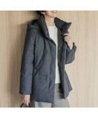 【ジェイ プレス/J.PRESS】の【洗える】ポリエステルハウンドトゥース ショート ダウンコート グレー系3|ID:prp329100004161906