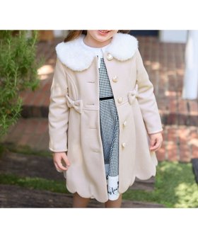 【エニファム/any FAM / KIDS】のウールライクコート 人気、トレンドファッション・服の通販 founy(ファニー) ファッション Fashion キッズファッション KIDS アウター Coat Outerwear /Kids ジャケット Jacket スカラップ Scalloped パール Pearl ポケット Pocket リボン Ribbon A/W・秋冬 Aw・Autumn/Winter・Fw・Fall-Winter NEW・新作・新着・新入荷 New Arrivals エレガント 上品 Elegant |ID:prp329100004165036