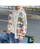 【ウィゴー/WEGO / MEN】のリラックスフィットパターンカーディガン ホワイト|ID: prp329100004165050 ipo3291000000028776776