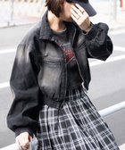 【ウィゴー/WEGO】のヴィンテージウォッシュバイカージャケット 人気、トレンドファッション・服の通販 founy(ファニー) ファッション Fashion レディースファッション WOMEN アウター Coat Outerwear ジャケット Jackets デニムジャケット Denim Jackets 秋 Autumn/Fall ジャケット Jacket スマホ Smartphone セットアップ Set Up デニム Denim トレンド Trend A/W・秋冬 Aw・Autumn/Winter・Fw・Fall-Winter NEW・新作・新着・新入荷 New Arrivals おすすめ Recommend thumbnail ブラック|ID: prp329100004165070 ipo3291000000028776943