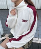 【ウィゴー/WEGO】の刺繍ハーフジップショートスウェット 人気、トレンドファッション・服の通販 founy(ファニー) ファッション Fashion レディースファッション WOMEN トップス・カットソー Tops/Tshirt パーカ Sweats スウェット Sweat NEW・新作・新着・新入荷 New Arrivals A/W・秋冬 Aw・Autumn/Winter・Fw・Fall-Winter ショート Short スウェット Sweat スマホ Smartphone ミニスカート Mini Skirt ロング Long ワンポイント One Point 春 Spring 秋 Autumn/Fall 長袖 Long Sleeve thumbnail ホワイトアイボリー|ID: prp329100004165073 ipo3291000000028776953