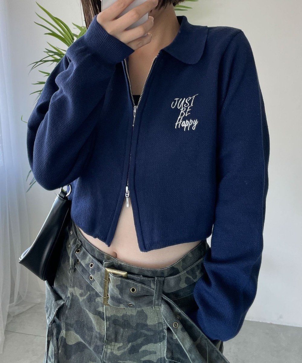 【ウィゴー/WEGO】のWZIPスターモチーフニット 人気、トレンドファッション・服の通販 founy(ファニー) 　ファッション　Fashion　レディースファッション　WOMEN　トップス・カットソー　Tops/Tshirt　ニット　Knit Tops　インナー　Inner　カーディガン　Cardigan　シンプル　Simple　スマホ　Smartphone　セーター　Sweater　チェック　Check　デニム　Denim　フロント　Front　プリーツ　Pleats　ベーシック　Basic　羽織　Haori　モチーフ　Motif　ワンポイント　One Point　A/W・秋冬　Aw・Autumn/Winter・Fw・Fall-Winter　NEW・新作・新着・新入荷　New Arrivals　おすすめ　Recommend　 other-1|ID: prp329100004165077 ipo3291000000028776964