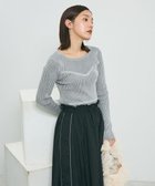 【グリーンパークス/Green Parks】の・ANDSEARCH リブフェイクレイヤードニット 人気、トレンドファッション・服の通販 founy(ファニー) ファッション Fashion レディースファッション WOMEN トップス・カットソー Tops/Tshirt ニット Knit Tops A/W・秋冬 Aw・Autumn/Winter・Fw・Fall-Winter おすすめ Recommend セーター Sweater タイトスカート Tight Skirt ビスチェ Bustier フィット Fit ポケット Pocket ランダム Random ワイド Wide thumbnail Gray|ID: prp329100004165106 ipo3291000000028795632