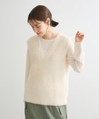 【グリーンパークス/Green Parks】のシャギーVネックニットベスト 人気、トレンドファッション・服の通販 founy(ファニー) ファッション Fashion レディースファッション WOMEN アウター Coat Outerwear トップス・カットソー Tops/Tshirt ニット Knit Tops ベスト/ジレ Gilets/Vests Vネック V-Neck NEW・新作・新着・新入荷 New Arrivals A/W・秋冬 Aw・Autumn/Winter・Fw・Fall-Winter おすすめ Recommend カットソー Cut And Sew ベスト Vest ポケット Pocket リラックス Relax thumbnail Ecru|ID: prp329100004165117 ipo3291000000028777244