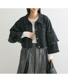 【グリーンパークス/Green Parks】の・DOUBLE FLAGS フレアスリーブGジャン 人気、トレンドファッション・服の通販 founy(ファニー) ファッション Fashion レディースファッション WOMEN アウター Coat Outerwear ジャケット Jackets デニムジャケット Denim Jackets NEW・新作・新着・新入荷 New Arrivals A/W・秋冬 Aw・Autumn/Winter・Fw・Fall-Winter おすすめ Recommend コンパクト Compact ジャケット Jacket スリーブ Sleeve デニム Denim フレア Flare ボトム Bottom ポケット Pocket 今季 This Season thumbnail Black|ID: prp329100004165131 ipo3291000000028777308