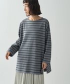 【アメリカンホリック/AMERICAN HOLIC】のボーダーカットBIGプルオーバー 人気、トレンドファッション・服の通販 founy(ファニー) ファッション Fashion レディースファッション WOMEN トップス・カットソー Tops/Tshirt シャツ/ブラウス Shirts/Blouses ロング / Tシャツ T-Shirts プルオーバー Pullover カットソー Cut and Sewn NEW・新作・新着・新入荷 New Arrivals A/W・秋冬 Aw・Autumn/Winter・Fw・Fall-Winter おすすめ Recommend カットソー Cut And Sew スリット Slit プリーツ Pleats ボトム Bottom ボーダー Border thumbnail Gray|ID: prp329100004165136 ipo3291000000028777333