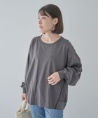 【グリーンパークス/Green Parks】のグログランテープ配色ドッキングプルオーバー 人気、トレンドファッション・服の通販 founy(ファニー) ファッション Fashion レディースファッション WOMEN トップス・カットソー Tops/Tshirt シャツ/ブラウス Shirts/Blouses ロング / Tシャツ T-Shirts プルオーバー Pullover カットソー Cut and Sewn A/W・秋冬 Aw・Autumn/Winter・Fw・Fall-Winter おすすめ Recommend カットソー Cut And Sew ショルダー Shoulder シンプル Simple ドッキング Docking フォルム Form ポケット Pocket ワイド Wide thumbnail Gray|ID: prp329100004165148 ipo3291000000029143869