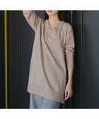 【ティアクラッセ/Tiaclasse】の【選べる2type】もちニットチュニック Vネック:ベージュ|ID: prp329100004165161 ipo3291000000032054053
