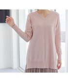 【ティアクラッセ/Tiaclasse】の【選べる2type】もちニットチュニック Vネック:ピンク|ID: prp329100004165161 ipo3291000000032054055