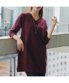 【ティアクラッセ/Tiaclasse】の【選べる2type】もちニットチュニック Vネック:ボルドー|ID: prp329100004165161 ipo3291000000032054060