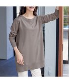 【ティアクラッセ/Tiaclasse】の【安田美沙子さん着用・選べる2type】もちニットチュニック ボートネック:モカ|ID: prp329100004165161 ipo3291000000035569772