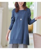 【ティアクラッセ/Tiaclasse】の【安田美沙子さん着用・選べる2type】もちニットチュニック ボートネック:ブルー|ID: prp329100004165161 ipo3291000000035569774