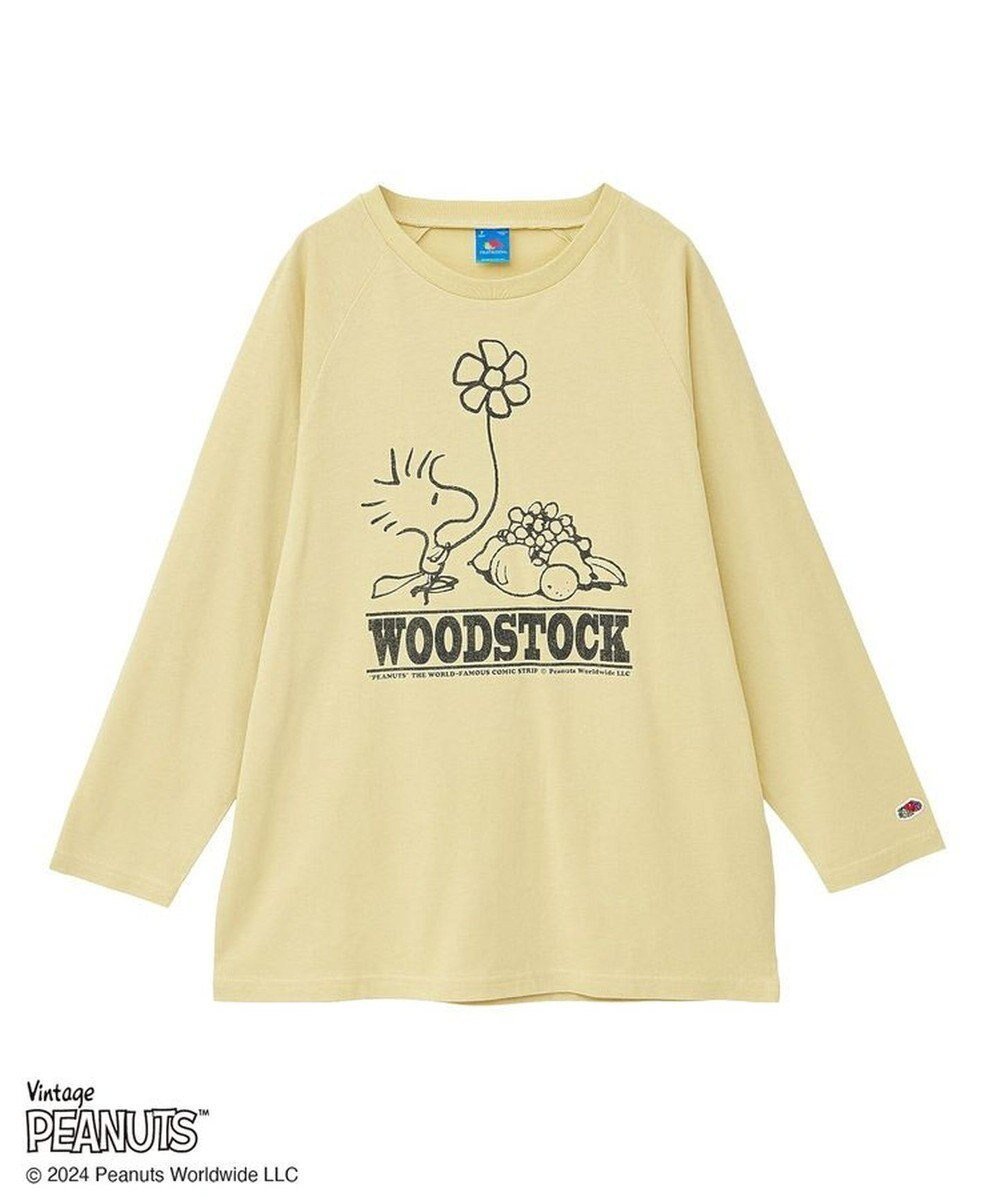 【グリーンパークス/Green Parks】のFRUIT×PEANUTS ロングTEE インテリア・キッズ・メンズ・レディースファッション・服の通販 founy(ファニー) 　ファッション　Fashion　レディースファッション　WOMEN　トップス・カットソー　Tops/Tshirt　シャツ/ブラウス　Shirts/Blouses　ロング / Tシャツ　T-Shirts　カットソー　Cut and Sewn　NEW・新作・新着・新入荷　New Arrivals　A/W・秋冬　Aw・Autumn/Winter・Fw・Fall-Winter　S/S・春夏　Ss・Spring/Summer　おすすめ　Recommend　インナー　Inner　カットソー　Cut And Sew　ジャケット　Jacket　フェミニン　Feminine　プリント　Print　ポケット　Pocket　リラックス　Relax　ロング　Long　人気　Popularity　夏　Summer　Yellow|ID: prp329100004165242 ipo3291000000028777894