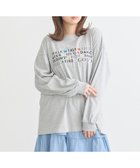 【アースミュージックアンドエコロジー/earth music&ecology】のいいことワードロゴTシャツ Gray Mixture|ID:prp329100004165259