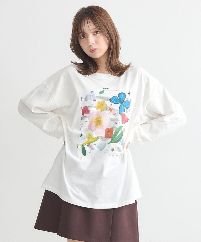 【アースミュージックアンドエコロジー/earth music&ecology】のいいこと奏でるグラフィックTシャツ インテリア・キッズ・メンズ・レディースファッション・服の通販 founy(ファニー) https://founy.com/ ファッション Fashion レディースファッション WOMEN トップス・カットソー Tops/Tshirt シャツ/ブラウス Shirts/Blouses ロング / Tシャツ T-Shirts カットソー Cut and Sewn カットソー Cut And Sew カーディガン Cardigan グラフィック Graphic ジャケット Jacket プリント Print ポケット Pocket A/W・秋冬 Aw・Autumn/Winter・Fw・Fall-Winter NEW・新作・新着・新入荷 New Arrivals おすすめ Recommend |ID: prp329100004165260 ipo3291000000028777965