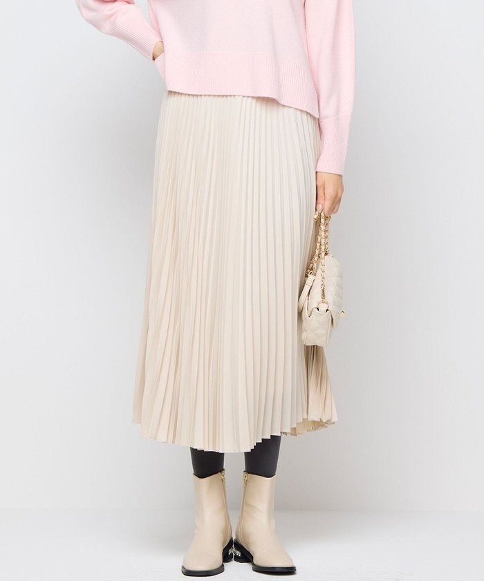 【組曲/KUMIKYOKU】のレザーライクサテン プリーツスカート インテリア・キッズ・メンズ・レディースファッション・服の通販 founy(ファニー) https://founy.com/ ファッション Fashion レディースファッション Fashion for Women スカート Skirts プリーツスカート / 上品フェミニンスタイル Pleated Skirts コンパクト Compact, Small Size サテン Satin, Glossy Fabric プリーツ Pleats, Pleated A/W・秋冬 Autumn/Winter S/S・春夏 SS, Spring/Summer, Warm Season 夏 Summer |ID: prp329100004166040 ipo3291000000033660930