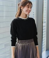 【ティアクラッセ/Tiaclasse】の【洗える】襟パール配色ニットトップス 人気、トレンドファッション・服の通販 founy(ファニー) ファッション Fashion レディースファッション WOMEN トップス・カットソー Tops/Tshirt ニット Knit Tops アクセサリー Accessories 春 Spring 洗える Washable 秋 Autumn/Fall コンパクト Compact シューズ Shoes シンプル Simple セーター Sweater チュニック Tunic パール Pearl ボトルネック Bottleneck ポケット Pocket 冬 Winter A/W・秋冬 Aw・Autumn/Winter・Fw・Fall-Winter 再入荷 Restock/Back In Stock/Re Arrival NEW・新作・新着・新入荷 New Arrivals エレガント 上品 Elegant ビジネス 仕事 通勤 Business |ID:prp329100004166063