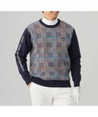 【23区 ゴルフ/23区GOLF / MEN】の【MEN】チェックジャガード クルーネック ニット ネイビー系3|ID: prp329100004167106 ipo3291000000028813573